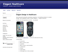 Tablet Screenshot of eleganthealthcare.typepad.com
