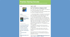 Desktop Screenshot of practicestartupsuccess.typepad.com