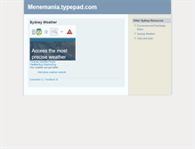 Tablet Screenshot of menemania.typepad.com