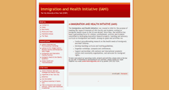 Desktop Screenshot of immigrationhealth.typepad.com