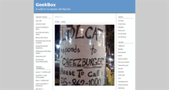 Desktop Screenshot of geekbox.typepad.com