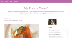 Desktop Screenshot of myplateoryours.typepad.com