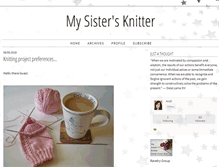 Tablet Screenshot of mysistersknitter.typepad.com