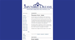 Desktop Screenshot of impossibledreams.typepad.com