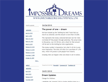 Tablet Screenshot of impossibledreams.typepad.com