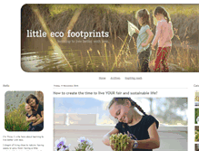 Tablet Screenshot of littleecofootprints.typepad.com