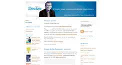 Desktop Screenshot of deckercommunications.typepad.com