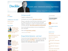 Tablet Screenshot of deckercommunications.typepad.com