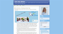 Desktop Screenshot of lifeonlybetter.typepad.com