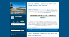 Desktop Screenshot of cottovsmayweatherlive.typepad.com
