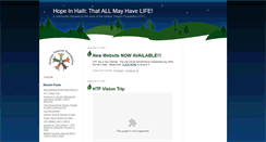 Desktop Screenshot of hopeinhaiti.typepad.com