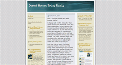 Desktop Screenshot of deserthomestodayrealty.typepad.com