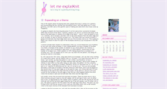 Desktop Screenshot of explaiknit.typepad.com