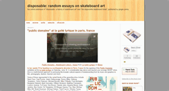 Desktop Screenshot of disposabletheblog.typepad.com
