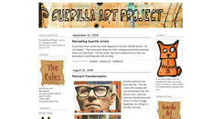 Desktop Screenshot of guerillaart.typepad.com