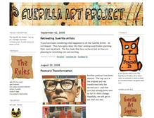 Tablet Screenshot of guerillaart.typepad.com