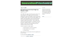 Desktop Screenshot of innovationprizecentral.typepad.com