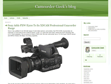 Tablet Screenshot of camcordergeek.typepad.com