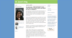 Desktop Screenshot of drjoyce.typepad.com