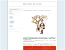 Tablet Screenshot of marchanddefeuilles.typepad.com