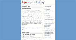 Desktop Screenshot of expatsagainstbush.typepad.com