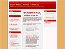 Tablet Screenshot of joyinhealth.typepad.com