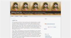 Desktop Screenshot of makinggooduse.typepad.co.uk