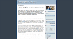 Desktop Screenshot of changinglivesforgood.typepad.com