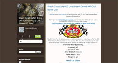 Desktop Screenshot of cocacola600live.typepad.com