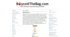 Desktop Screenshot of boycottthebag.typepad.com