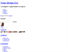 Tablet Screenshot of noticedesignnow.typepad.com