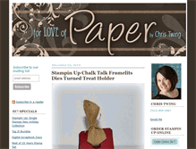 Tablet Screenshot of forloveofpaper.typepad.com