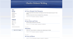 Desktop Screenshot of charleshobson.typepad.com