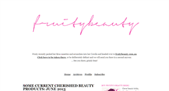 Desktop Screenshot of fruitybeauty.typepad.com