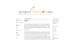 Desktop Screenshot of projectchildhood.typepad.com