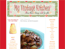 Tablet Screenshot of myvintagekitchen.typepad.com