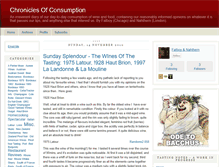 Tablet Screenshot of chroniclesofconsumption.typepad.com