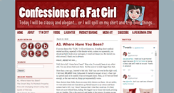 Desktop Screenshot of confessionsofafatgirl.typepad.com